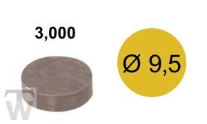 Shim D9.5mm, H3.000mm