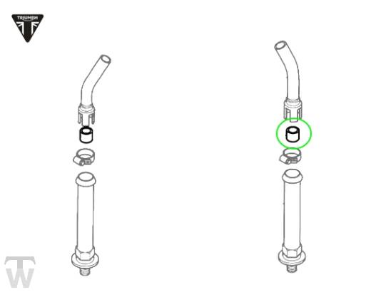 Graphitring Abgasreinigung  Thruxton EFI