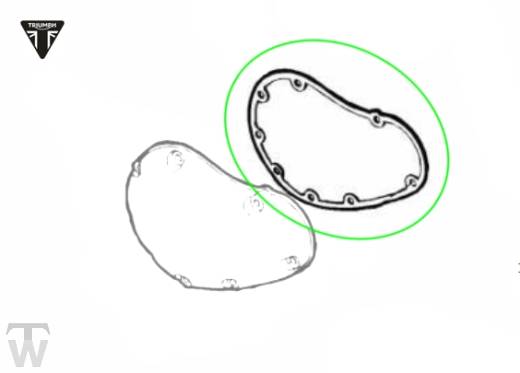 Kurbelwellendeckeldichtung rechts (nur 1x lagernd) Adventurer ab FIN 71699