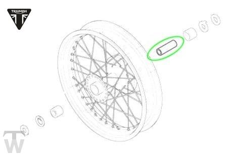 Vorderrad Distanzbuchse Thruxton EFI