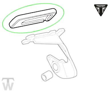 Rubber Brake Pedal America LT