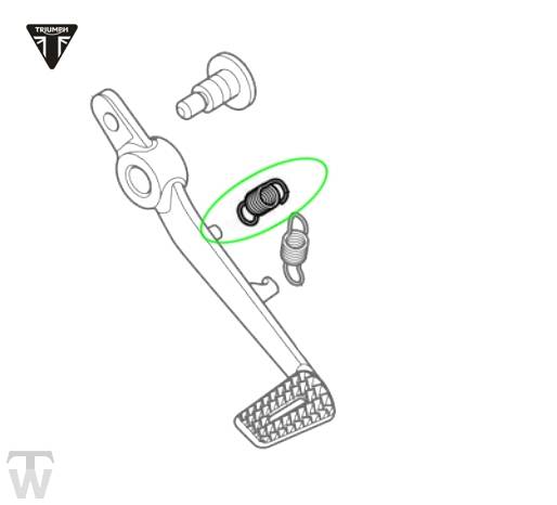 Fussbremshebel Feder Scrambler 1200 XC bis AE9097