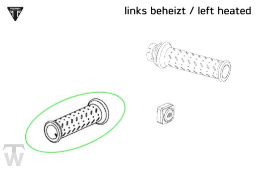Griff links beheizt