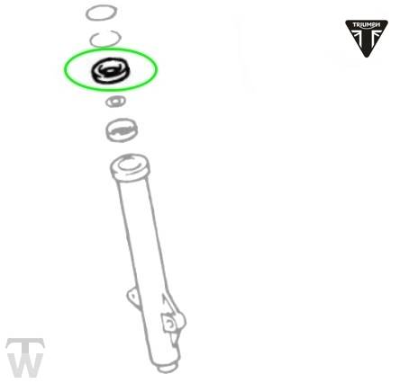 Gabelsimmerring AD 55.2mm  Trident 750 & 900