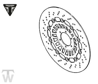 Bremsscheibe vorn rechts (nur 2x lagernd) Sprint RS 955 bis FIN139276