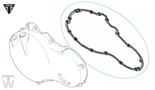 Gasket Clutch Cover  Speed Triple 885/955 up to VIN141871