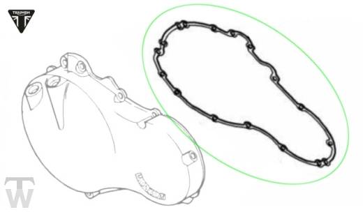 Gasket Clutch Cover  Tiger 885i (T709)