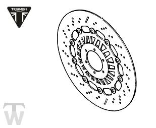 Bremsscheibe vorn links (nur 1x lagernd) Sprint RS 955 bis FIN139276