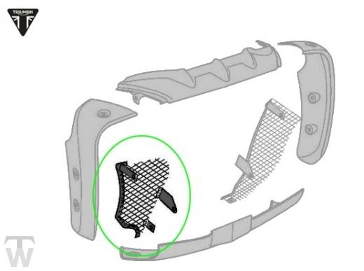 Kühlergitter hinten rechts schwarz (nur 1x lagernd)
