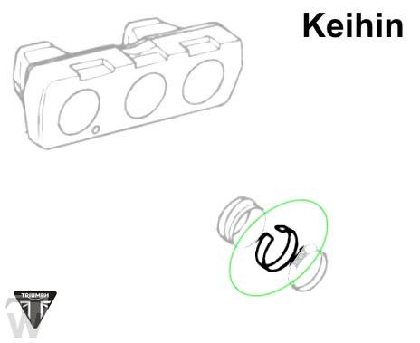 Ansaugstützring (Keihin) (Airbox Vergaser) (nur 2x lagernd) Thunderbird 900