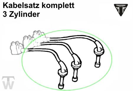 Zündkabelsatz 3 Zylinder Adventurer bis FIN 71698