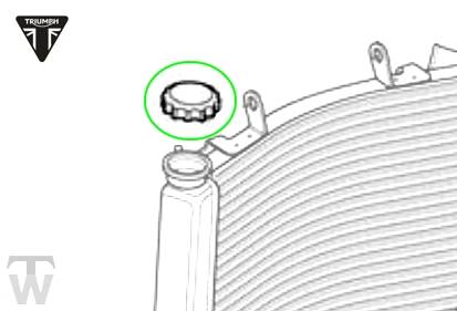 Kühlerdeckel (nur 2x lagernd) Street Triple R bis FIN 982751