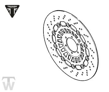 Bremsscheibe vorn rechts Daytona 955i ab FIN132513