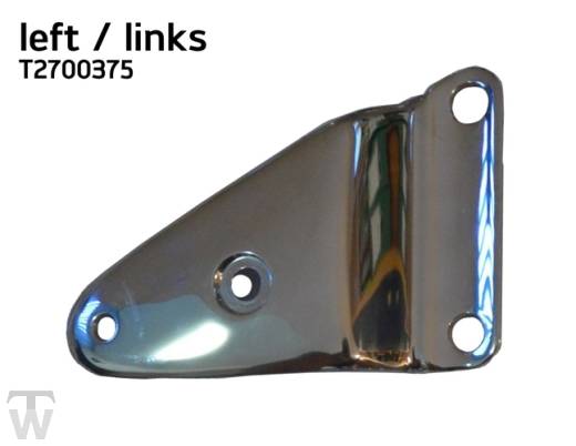 Vorbestellung - Scheinwerfer & Blinker Halter, LH, Chrom