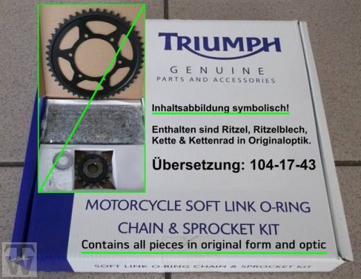 Kettensatz 525-104-17-43 (nur 1x lagernd) Bonneville EFI bis 380776