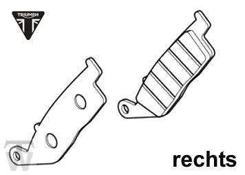 Bremsbeläge vorn rechts