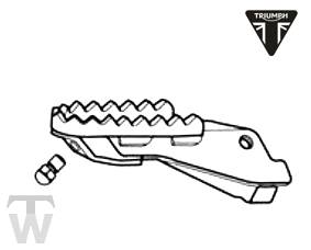 Fussraste vorn rechts (nur 1x lagernd) Tiger 800 XC
