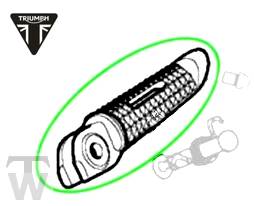Fussraste vorn links Speed Triple R ab FIN735437