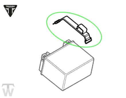 Batteriehaltegummi mit Halter 175mm