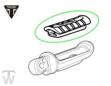 Fussrastengummi vorn links Bonneville T120 Black bis FIN AD0138 +AceCafe