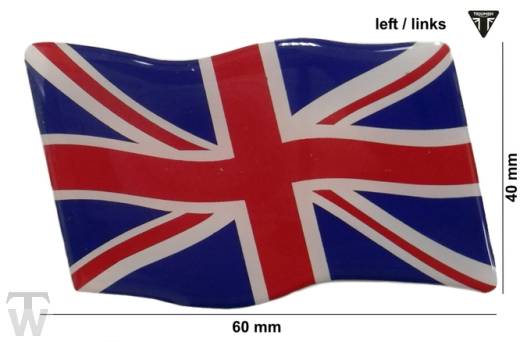 Union Jack 3D Aufkleber links  Tiger Sport ab FIN750470