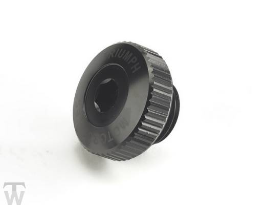 CNC Öleinfüllstutzen schwarz Bonneville T120 bis AC6129