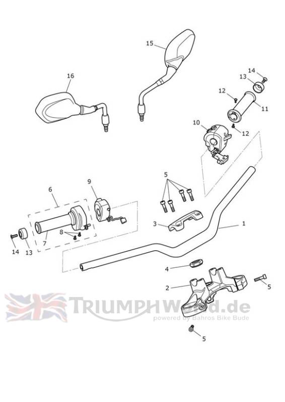 Handlebar Switch Trident 660