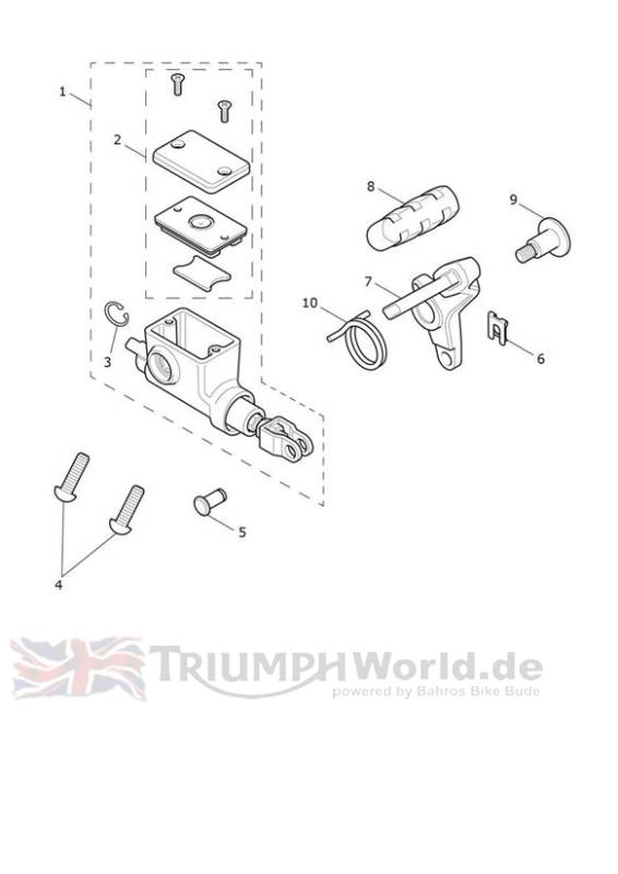 Hauptbremszylinder hinten - Rocket 3 GT