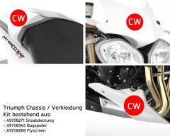 Bugspoiler+Sitzabdeckung +Flyscreen Diablo Red ** (1x TW-Angebot) Street Triple R & RX ab FIN 560477