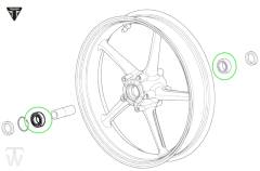 Radlager (nur 2x lagernd) Trident 660 ab BU6464