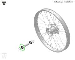Radlager vorn TF450-RC