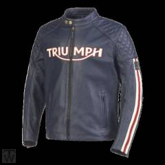 Triumph Braddan Air Race Lederjacke Gr.S Herren dunkelblau (1x TW-Angebot) - Fahrerbekleidung