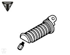 Fussraste vorn rechts (nur 1x lagernd) Scrambler Vergaser (bis 2007)