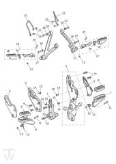 Footrests - Tiger 1200 XRx