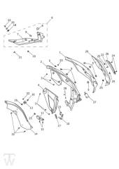 Verkleidung links - Tiger 1200 XCA