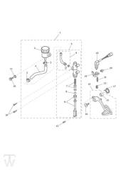 Hauptbremszylinder hinten - Tiger XCx ab FIN855532