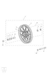 Front Wheel - Tiger XCx from VIN855532