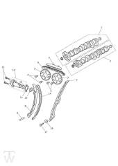 Camshafts Timing Chain - Tiger XR from VIN855532