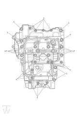 Motorgehäuse Schrauben - Tiger XR ab FIN855532