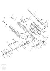 Swingarm - Tiger XR from VIN855532