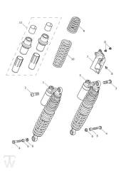 Rear Suspension Units - Scrambler 1200 XE up to VIN AC8498