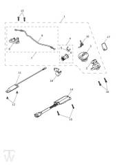 Lock Set - Scrambler 1200 XE up to VIN AC8498