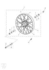 Front Wheel - Scrambler 1200 XE up to VIN AC8498