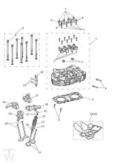 Cylinder Head Valves - Scrambler 1200 XE up to VIN AC8498