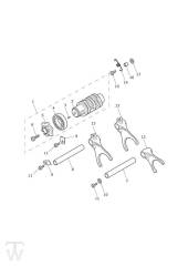 Gear Selector Drum Gear Selector Forks - Street Triple 765 R