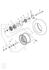 Rear Wheel RIII & Classic & Roadster - Rocket III Classic