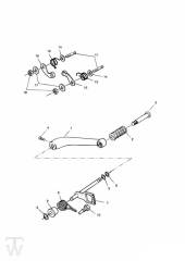 Gear Selection Shaft Pedal Gears - Legend TT