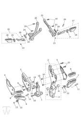 Footrests - Tiger Explorer XC