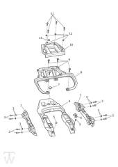 Fairing Rear Luggage Rack - Tiger Explorer XC