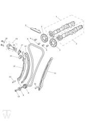 Camshafts Timing Chain - Tiger Explorer XC